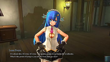 3dgirl in rpg world with huge tits and power hero