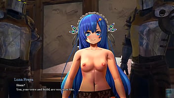 3dgirl in rpg world with huge tits and power hero
