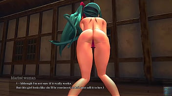 3dgirl in rpg world with huge tits and power hero