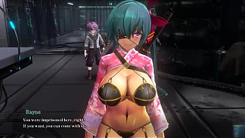 3dgirl in rpg world with huge tits and power hero