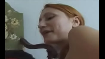 Object insertion pretty redhead inserts yellow plums ~25b