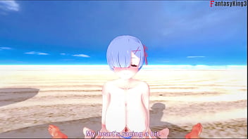 Rem fucking on the beach zero 4 full & pov on sheer & fantasyking3