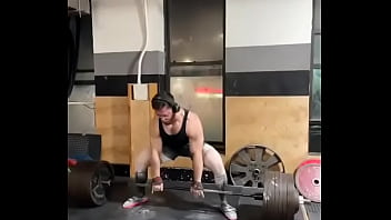 Menacing vegan cunt strokes black 800lb rod