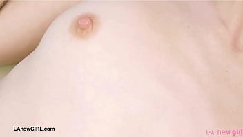 Alluring teen model naked close up