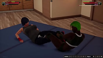Lacey vs saniah nf3d lesbian sex battle combat