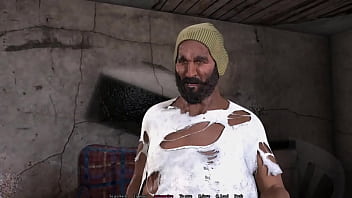 Sexy girl convinced and ass fucked by a thick cock old man in his house ll