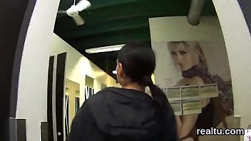Luscious czech teen is seduced in the mall and screwed in pov