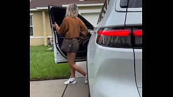 I’m positive this is what everyone see’s when i get out of my car no makeup hair a mess and dress riding up