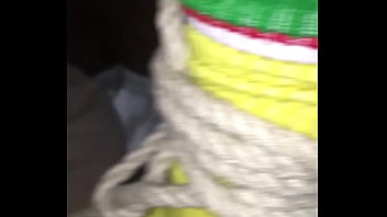 Teen finger fucked tied up