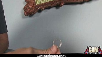 Ebony slut group fucked and facialized 16