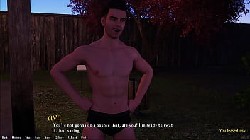 Being a dik #187 18 year old brunette loses in strip pong and becomes completely nude at the college party