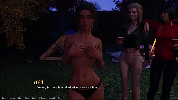 Being a dik #187 18 year old brunette loses in strip pong and becomes completely nude at the college party