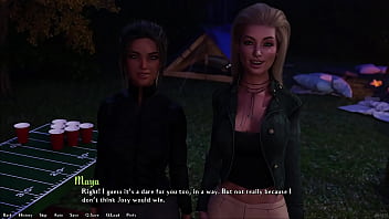 Being a dik #187 18 year old brunette loses in strip pong and becomes completely nude at the college party