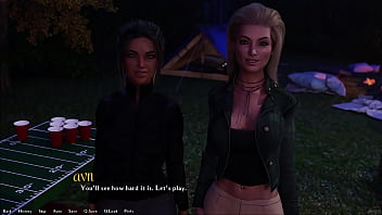 Being a dik #187 18 year old brunette loses in strip pong and becomes completely nude at the college party