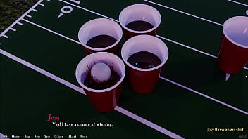 Being a dik #187 18 year old brunette loses in strip pong and becomes completely nude at the college party