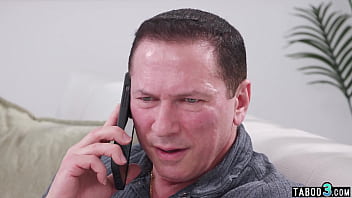 Perv stepfather guiding his petite stepdaughters ass