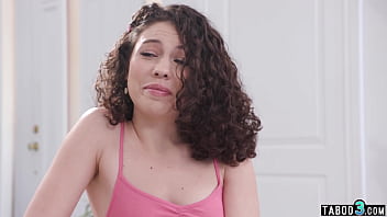 Perv stepfather guiding his petite stepdaughters ass