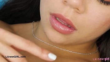 Pretty teen latina naked close up
