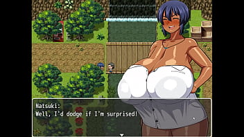Tanned girl natsuki hentai game ep 4 plump sweaty sexy curvy body