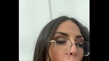 Medusa playing with a big dildo blowjob titjob and masturbation