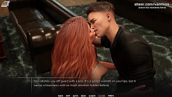 Young redhead girlfriend babe with big tits hot romantic kissing sex with big cock boyfriend he creampies her tight pussy taboo university steam game 3d animated hentai game part #11