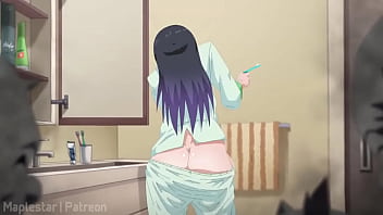 The pulled her pants down xd