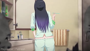 The pulled her pants down xd