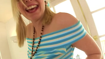 Rylie richman super cute blonde big cock pov blowjob and cum facial