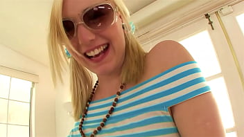 Rylie richman super cute blonde big cock pov blowjob and cum facial