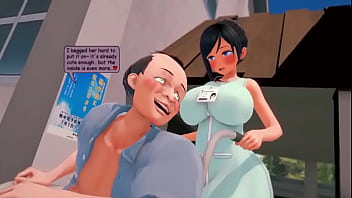 Enfermera coge con un viejo