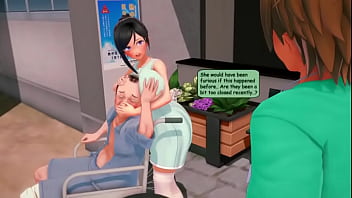 Enfermera coge con un viejo