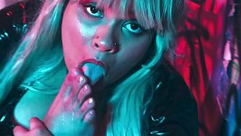 Morrigan and the substance latex pantyhose stuffing and foot fetish