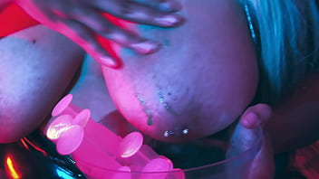 Morrigan and the substance latex pantyhose stuffing and foot fetish