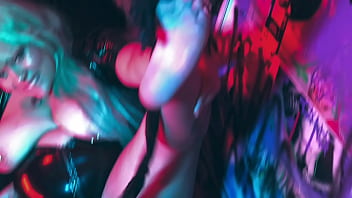 Morrigan and the substance latex pantyhose stuffing and foot fetish