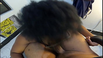 She’s desperate to be filled up tonight make the black afro whore yours blowjob on her knees mastermeat1