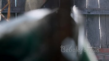 Cute latina cleaning the hose and getting hot for money