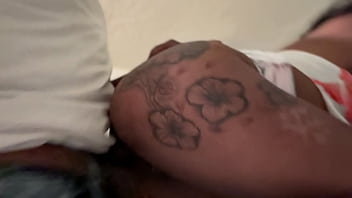 Caught her twerking on a bar stool and fuck her tight ebony pussy