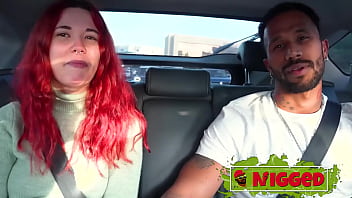 Interracial young redhead crow sniff arrives from a trip gets off the plane and fucks a black guy nigged