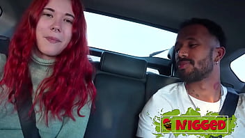 Interracial young redhead crow sniff arrives from a trip gets off the plane and fucks a black guy nigged