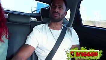 Interracial young redhead crow sniff arrives from a trip gets off the plane and fucks a black guy nigged