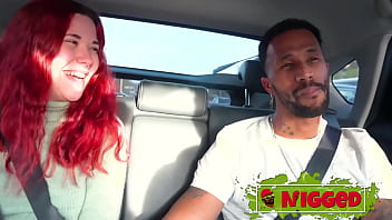 Interracial young redhead crow sniff arrives from a trip gets off the plane and fucks a black guy nigged