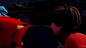 Street fighter sakura x karin ass licking