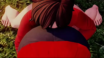 Street Fighter Sakura X Karin Ass Licking thumbnail