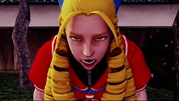 Street fighter sakura x karin ass licking