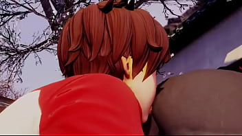 Street fighter sakura x karin ass licking