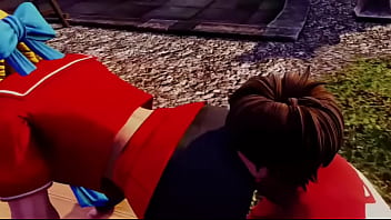 Street fighter sakura x karin ass licking