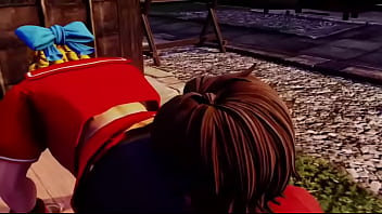 Street fighter sakura x karin ass licking