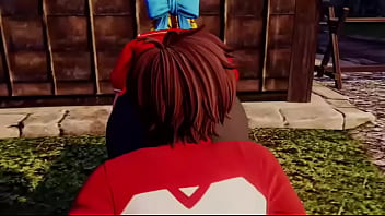 Street fighter sakura x karin ass licking