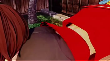 Street fighter sakura x karin ass licking
