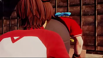 Street fighter sakura x karin ass licking